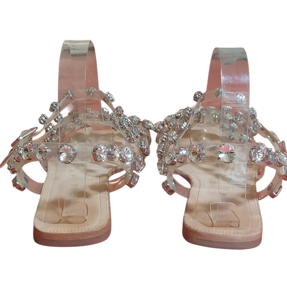 Jeffrey Campbell Silver Sandals with Shimmering Straps - Picture 7 of 15